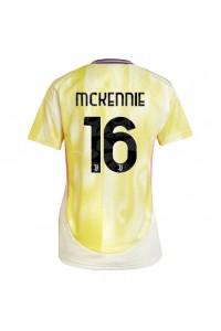 Juventus Weston McKennie #16 Voetbaltruitje Uit tenue Dames 2024-25 Korte Mouw